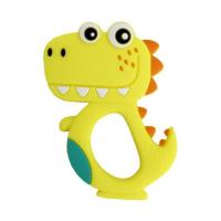 Силіконовий прорізувач Діно, жовтий MiC №0415