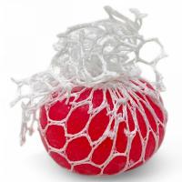 Антистрес Мʼячик-мозок Mesh Squish Game (4 см) червоний MIC MS-24-71