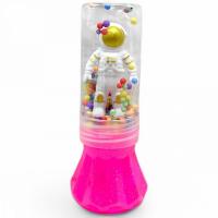 Слайм з кульками та іграшкою Космонавт 17,5 см (рожевий) MIC KA-23-2017