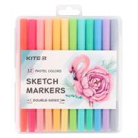 Скетч маркери, набiр 12 шт. Pastel Kite K22-045