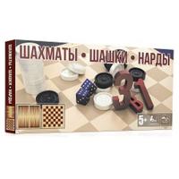 Набір 3 в 1 Шахи, Шашки, Нарди Mtoys S0003
