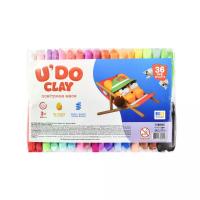 Набір для творчості (повітряний пластилін) UʼDO Clay 36 шт, брикет 10 г (укр) Strateg 30894