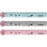 Лінійка пластикова Лапка  (15 см) Kite K23-020