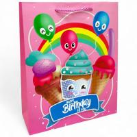 Пакет подарунковий, 32х26х10 см, (РОЖЕВИЙ) MIC C69760