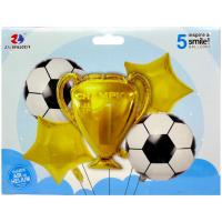Кулі фольговані набір Футбол 5шт MIC 1212-47ЛК