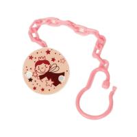 Ланцюжок для пустушки, рожева Lindo Pk 222