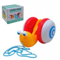 Каталка музична Веселий равлик, помаранчева MIC Q13