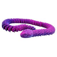 Друкована 3D фігурка змія (ФІОЛЕТОВИЙ), 3D друк MIC QD403