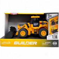 Машинка інерційна Будівельна техніка: Навантажувач, світло, звук, 30 см WENYI WY420A