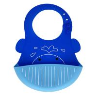 Слинявчик силіконовий, синій MiC №0603