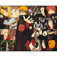 Картина по номерах Аніме. Наруто. Акацукі 40x50 см Origami LW32030
