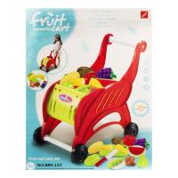 Продуктовий візок і продукти на липучках (червона) Beibe Good 889-137/138