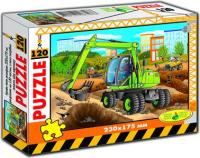 Пазли Екскаватор 120 елементів Київська фабрика іграшок 86867