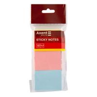 Блок паперу з клейким шаром 50x40мм,100арк,3шт Axent D3311