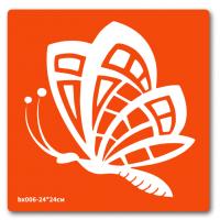 Трафарет для біо-тату Метелики bx006-24*24см, розмір 24 х 24см