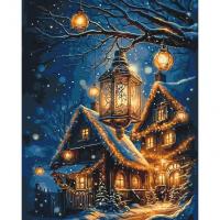 Картина за номерами Новорічний затишок 40х50 см Origami LW3416