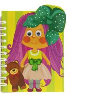 Блокнот Оченята: Дівчинка з бантом Апельсин Б-Ф7-50