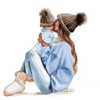 Картина за номерами Мати та малюк 40х50 см Оптифрост 0013