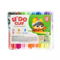Набір для творчості (повітряний пластилін) UʼDO Clay. 22 кольори Strateg 30872