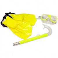 Набір для плавання (маска, ласти, трубка), жовтий  L/XL 34-38 MIC 0825L