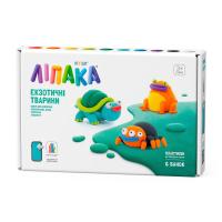 Набір пластиліну, що самостійно твердіє, Ліпака - Тарантул, Черепаха, Помаранчева жаба Lipaka 60050-UA01