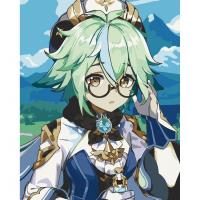 Картина по номерах Аніме Геншин Імпакт Цукроза 40х50 см Ідейка 16019-AC