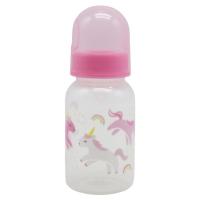 Пляшечка для годування, рожева 150 мл MiC №0204