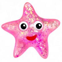 Антистрес, жуйка-тягучка Зірка 9 см (рожевий) MIC KA-23-1975