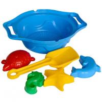 Дитяча іграшка "Набір пісочний К" ТехноК 1431TXK у сітці Синій