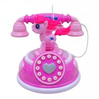 Телефон музичний на батарейках (малиновий) MIC DH009-29