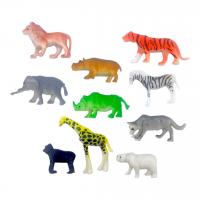 Фігурки гумові Дикі тварини, 10 штук MIC 829
