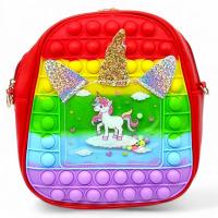 Сумочка POP IT. Єдиноріжка, (Червона) MIC C56712