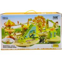 Ігровий трек з автоматичним принципом роботи (підсвічування, музика, беззвучний режим, автоматичний підіймач, колесо, 6 каченят, аксесуари, наліпки) в коробці MIC 693-1A