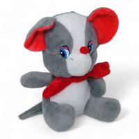 Мʼяка іграшка Мишка з бантом 15 см (сірий) MIC H-23