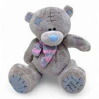 Мʼяка іграшка Ведмедик у шарфі, 19 см (сірий) MIC KA-23-1625