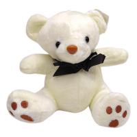 Мʼяка іграшка Ведмедик з бантом 17 см (БІЛИЙ) MIC KA-23-5260
