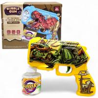 Пістолет з мильними бульбашками Динозавр (жовтий) MIC 102