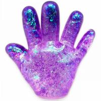 Антистрес жуйка-тягучка Долонька 8 см (фіолетовий) MIC KA-23-2111
