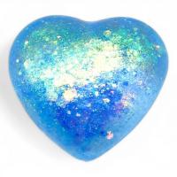 Антистрес жуйка-тягучка Сердечко 5 см, блакитний MIC KA-23-1967