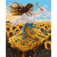 Картина за номерами Танець в соняхах 40х50 см Ідейка KHO8488