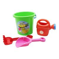 Відро з пісочним набором і лійкою (салатовое) Doloni 013555/3