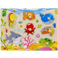 Вкладиші деревʼяні з ручками, 30х22.5 см (МОРСЬКІ ТВАРИНИ) MIC С76001