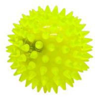 Мʼяч-їжачок гумовий зі світлом (ЖОВТИЙ) MIC 3388P