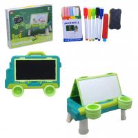 Дошка-столик для малювання 2 в 1 (зелений) MIN SHENG 6686A-4*199