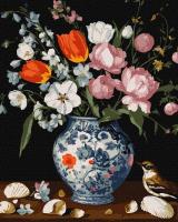 Картина за номерами - Букет у гарній вазі ©art_selena_ua, 40х50см Ideyka KHO3321