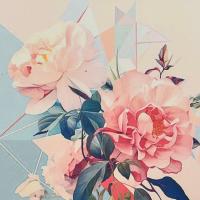 Алмазна мозаїка Рожевий рай 30х30 см Strateg HEE16313