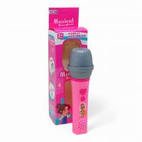 Мікрофон дитячий, інтерактивний, музика (рожевий) MIC 996