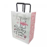 Пакет паперовий з ручками Крафт білий 25х15х34,5 см. Bourgeois 253415-36