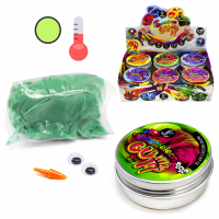 Жуйка для рук "Chameleon Gum" GUM-01-01UС в металевій коробочці  Зелено-салатовий