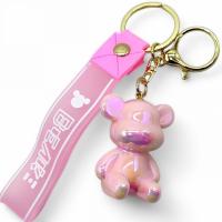 Брелок Ведмедик Bearbrick, 4,5 см (рожевий) MIC C69957